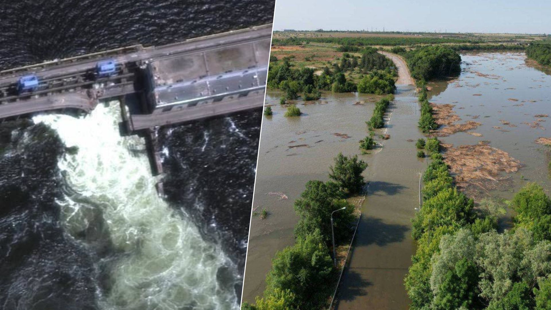 Каховская ГЭС сегодня – появились кадры последствий подрыва ГЭС – 24 Канал