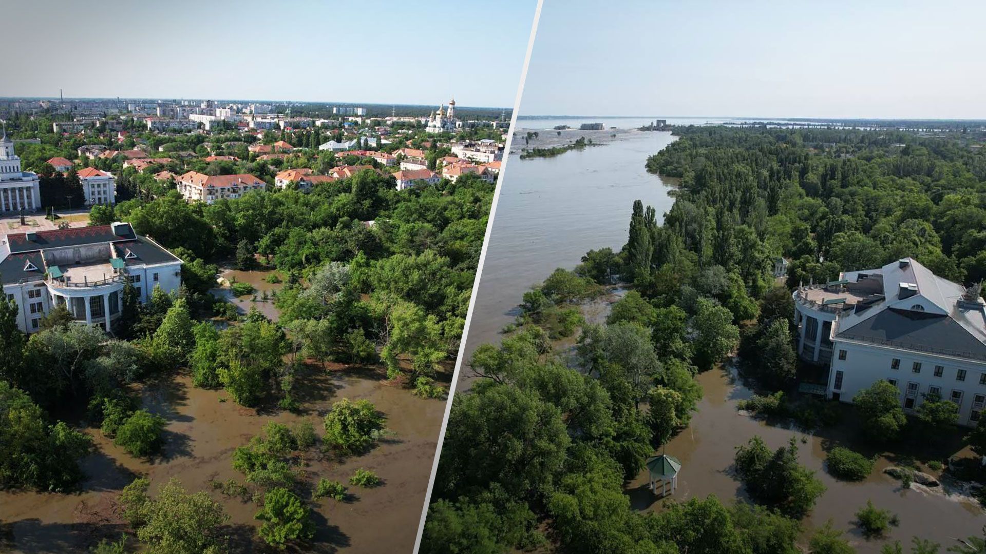 Подрыв Каховской ГЭС - вода затопила Новую Каховку - Новости Украины - 24 Канал