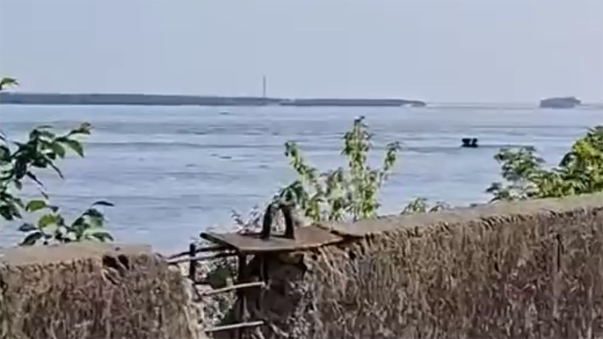 Каховська ГЕС затоплення - Каховську ГЕС затопило після підриву - Новини України - 24 Канал