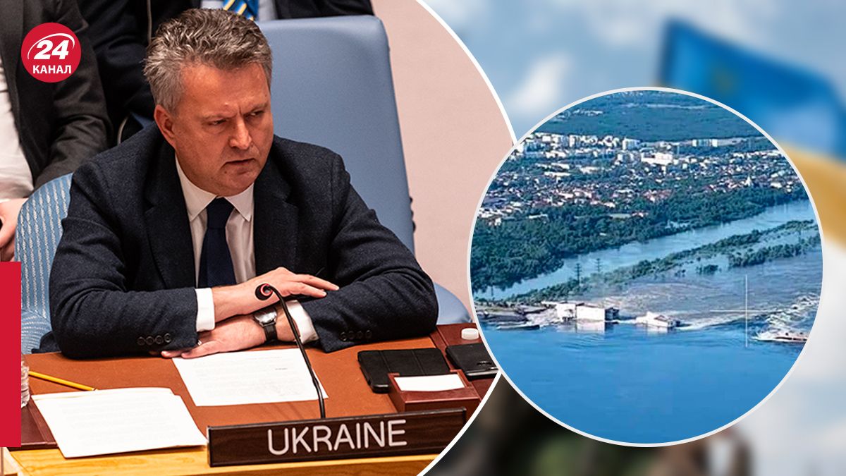 Кислиця прокоментував в ООН аварію на Каховській ГЕС Кислиця прокоментував в ООН аварію на Каховській ГЕС
