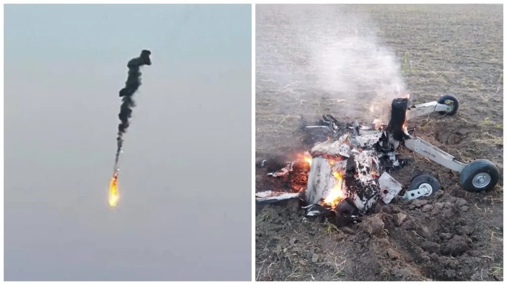 Обломки российского беспилотника Mohajer-6, производимого в Иране Обломки российского беспилотника Mohajer-6, производимого в Иране