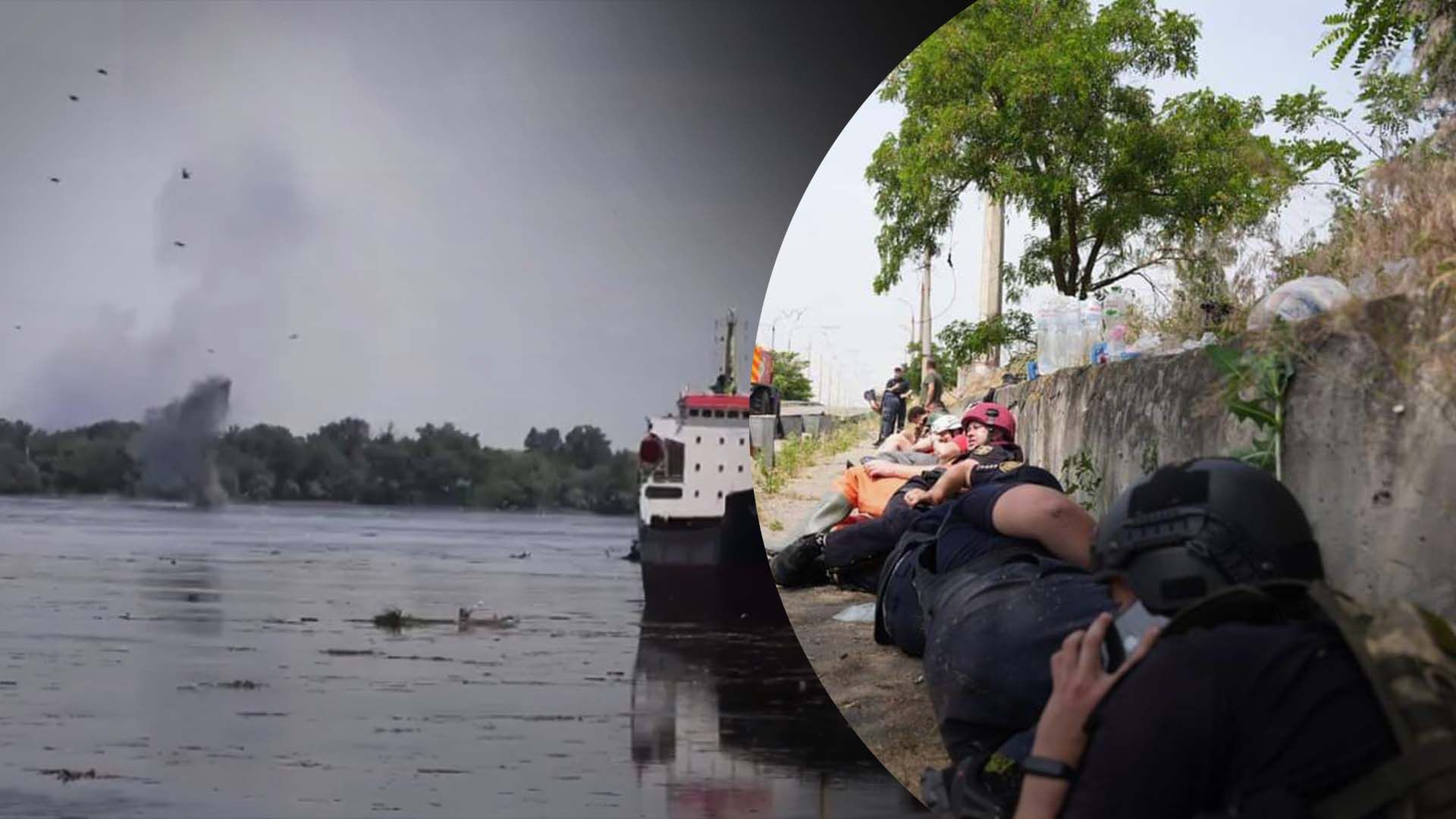 Как россияне обстреливают Херсон Как россияне обстреливают Херсон