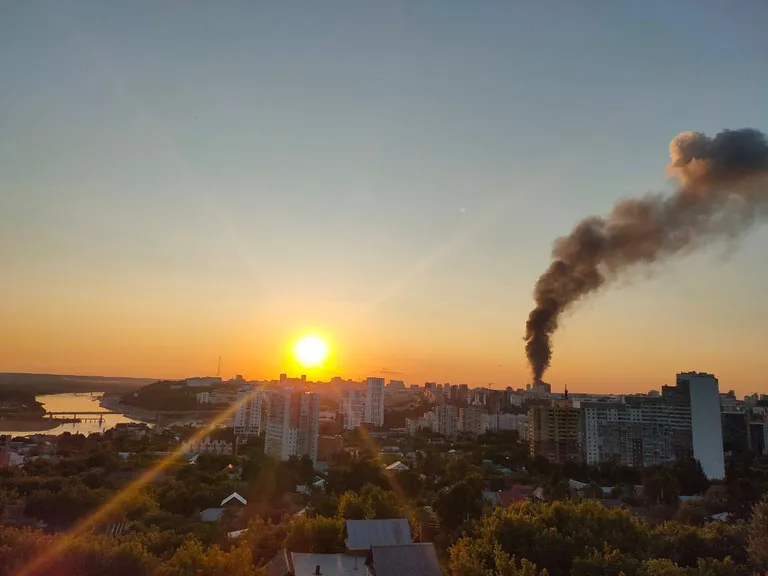 Горить пальне на вокзалі в Уфі