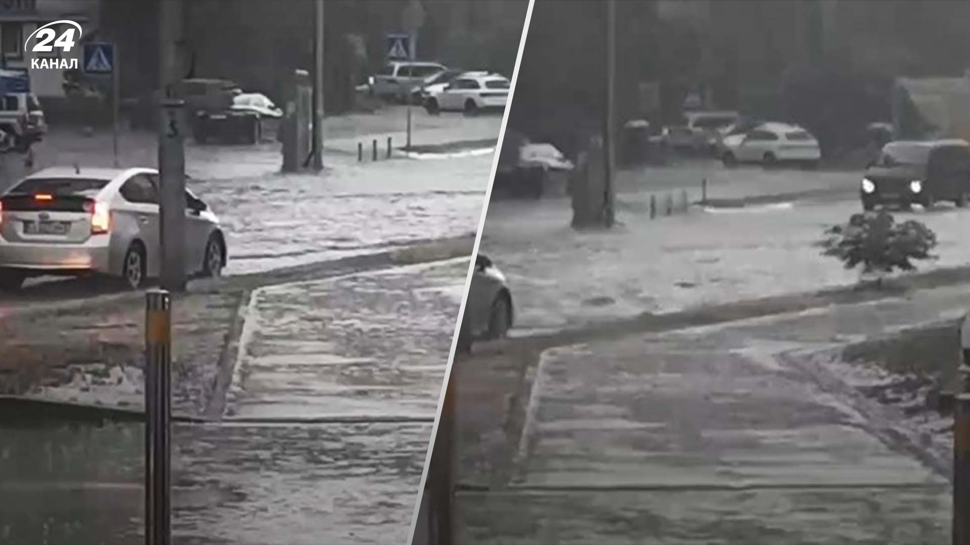 У Києві після зливи підтопило вулиці