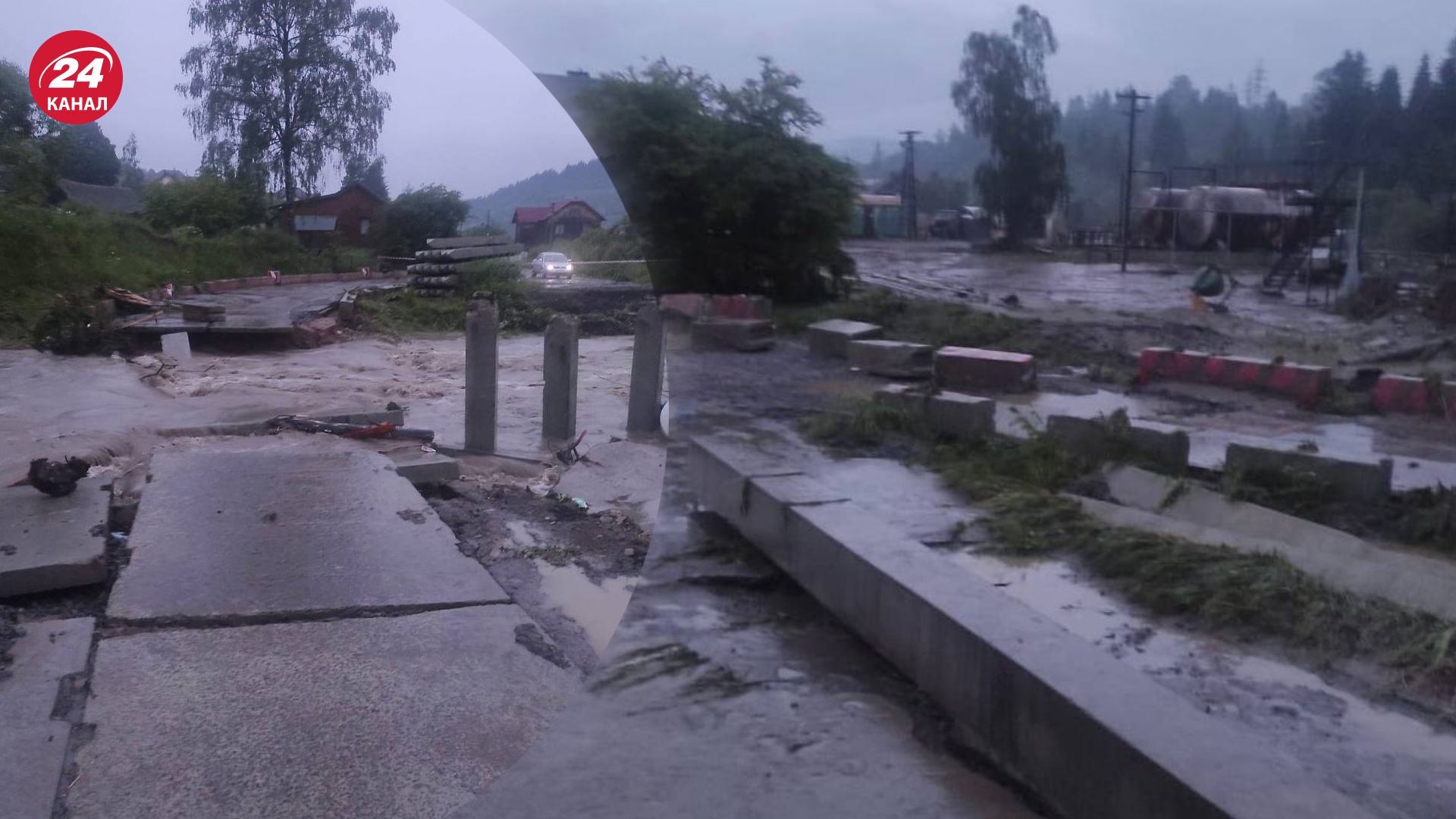 На Львівщині злива зруйнувала дороги та мости