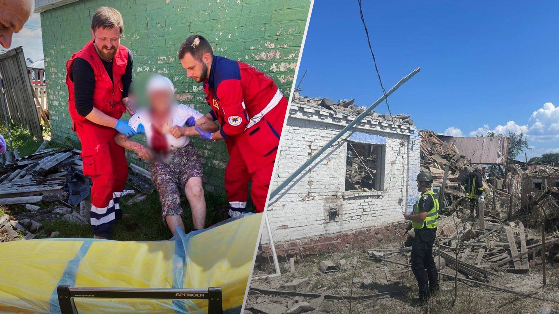 Отбросило ударной волной: женщина и двое детей пострадали в результате удара по Киевщине - 24 Канал
