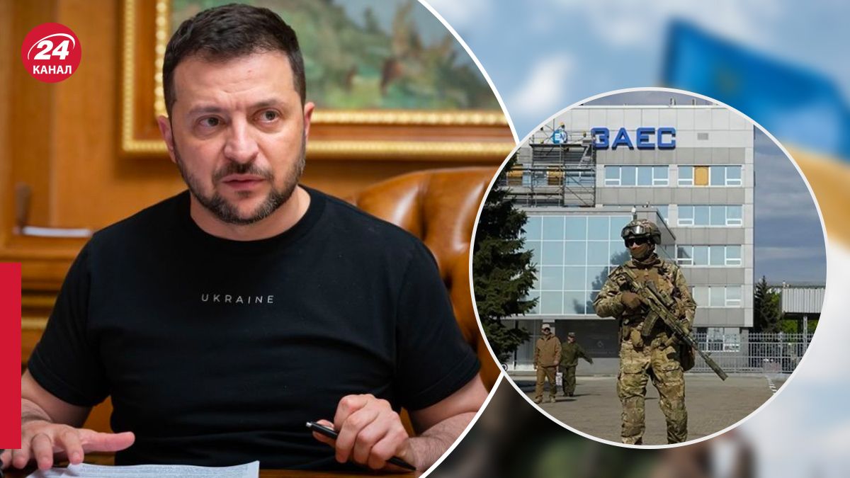 Зеленский о подрыве россиянами ЗАЭС Зеленский о подрыве россиянами ЗАЭС