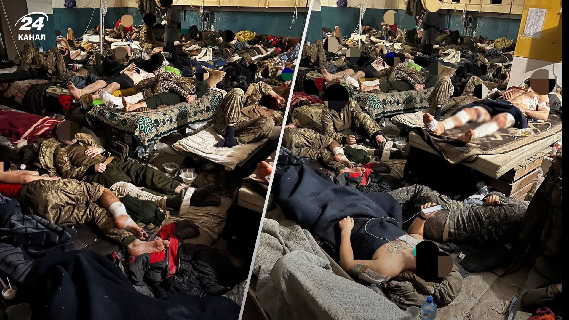 Захисники Маріуполя у госпіталі на "Азовсталі" Захисники Маріуполя у госпіталі на "Азовсталі"