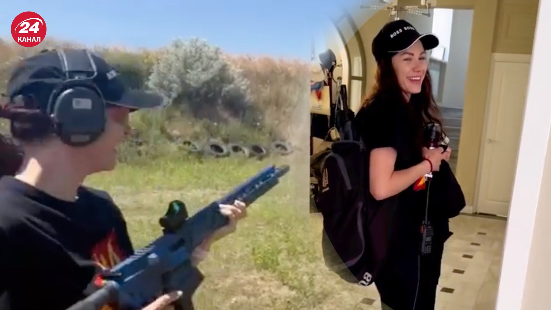 Ким показал свою жену на стрельбище Ким показал свою жену на стрельбище