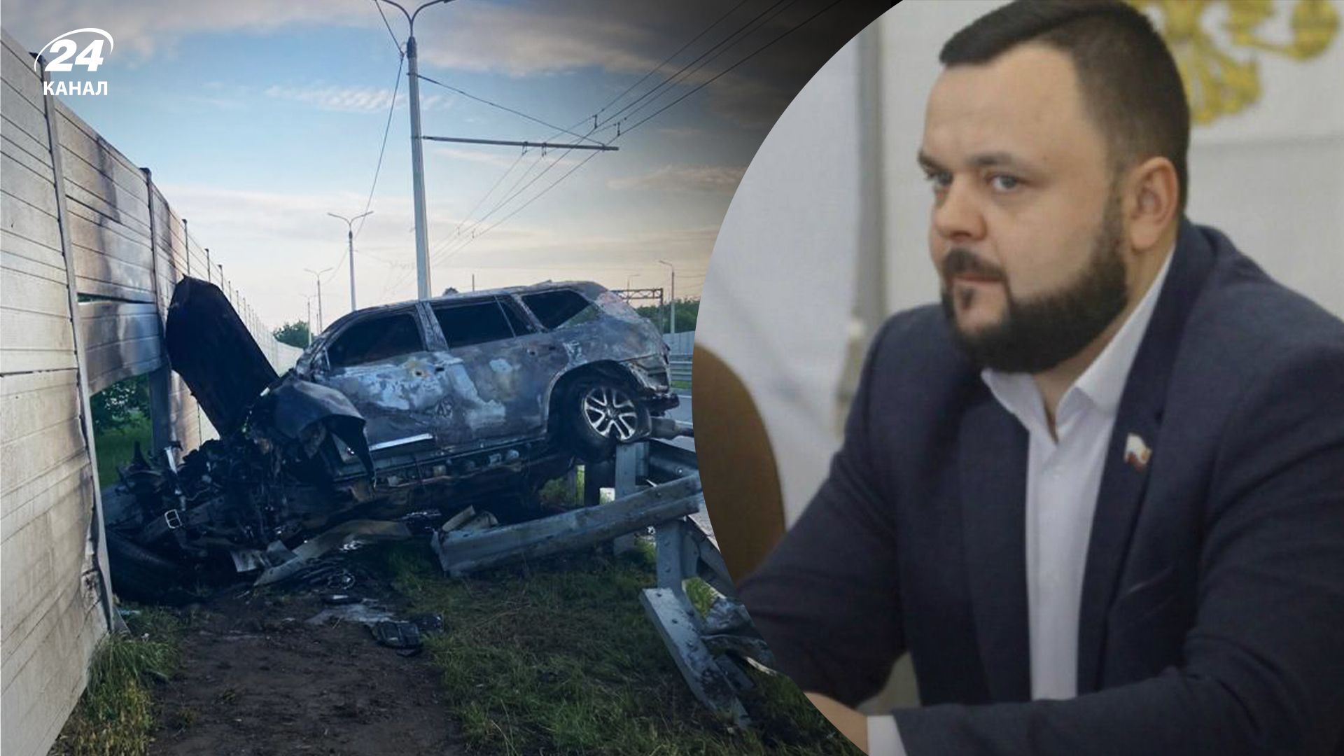 У Криму вибухнуло авто Владіміра Єпіфанова У Криму вибухнуло авто Владіміра Єпіфанова