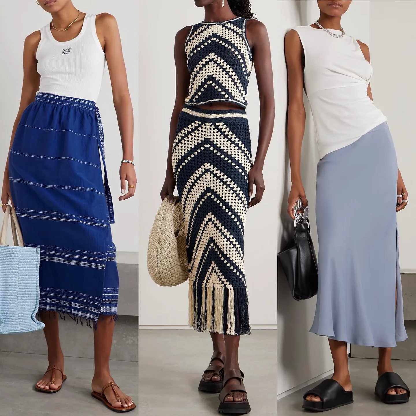 Модні образи зі спідницями на літо 2023 Модні образи зі спідницями на літо 2023