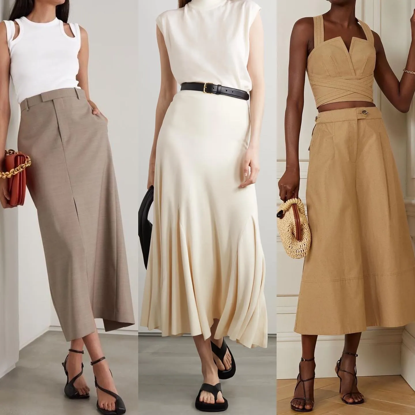 Модні образи зі спідницями на літо 2023 Модні образи зі спідницями на літо 2023