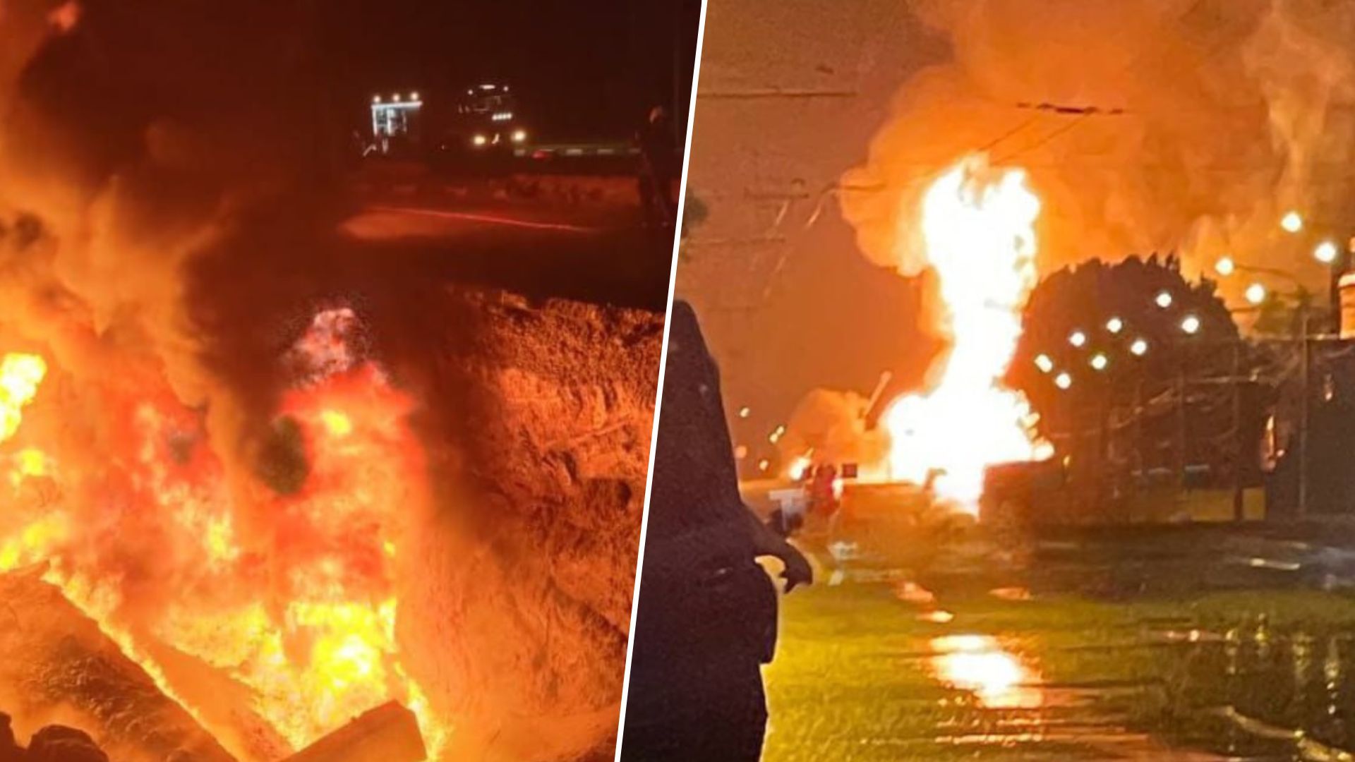 Пожар в Харькове 20 июня - говорят о попадании молнии в трубу газопровода - 24 Канал