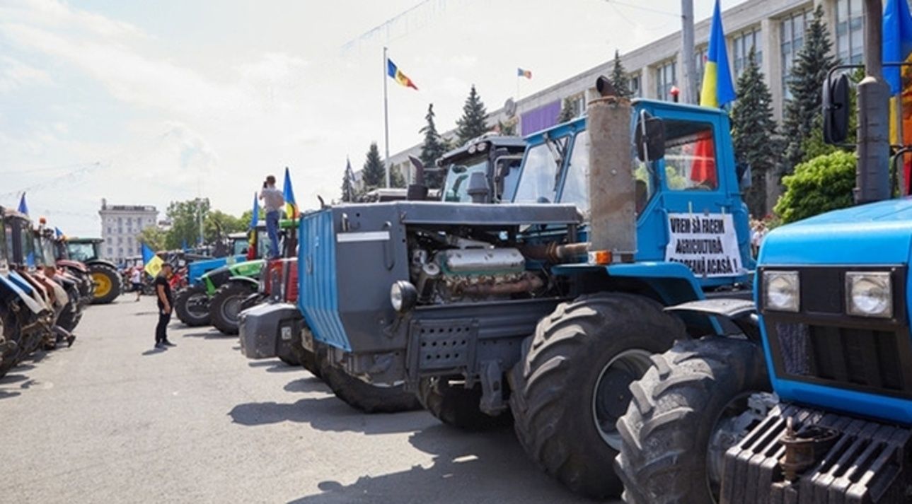 Молдавани протестують проти українського зерна Молдавани протестують проти українського зерна