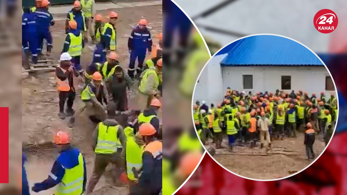 Бійка через місця в черзі у Росії Бійка через місця в черзі у Росії