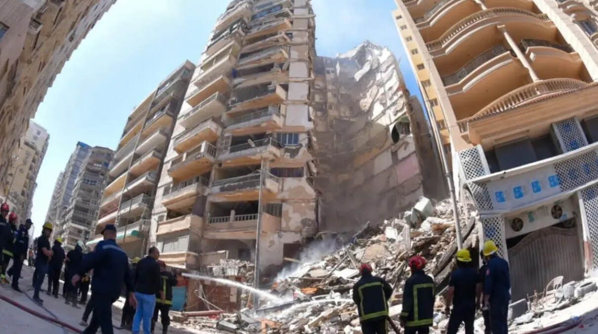 В Египте обрушилось 13-этажное здание