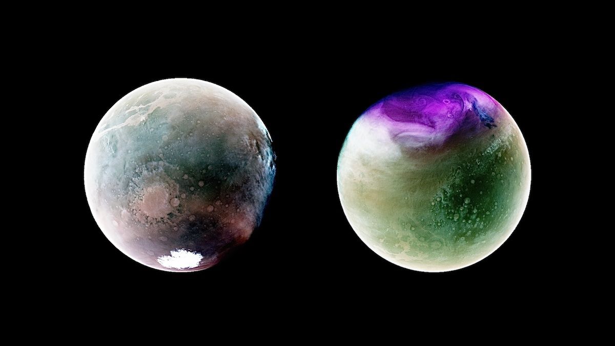 Потрясающие ультрафиолетовые фотографии Марса от NASA MAVEN Mission - Men