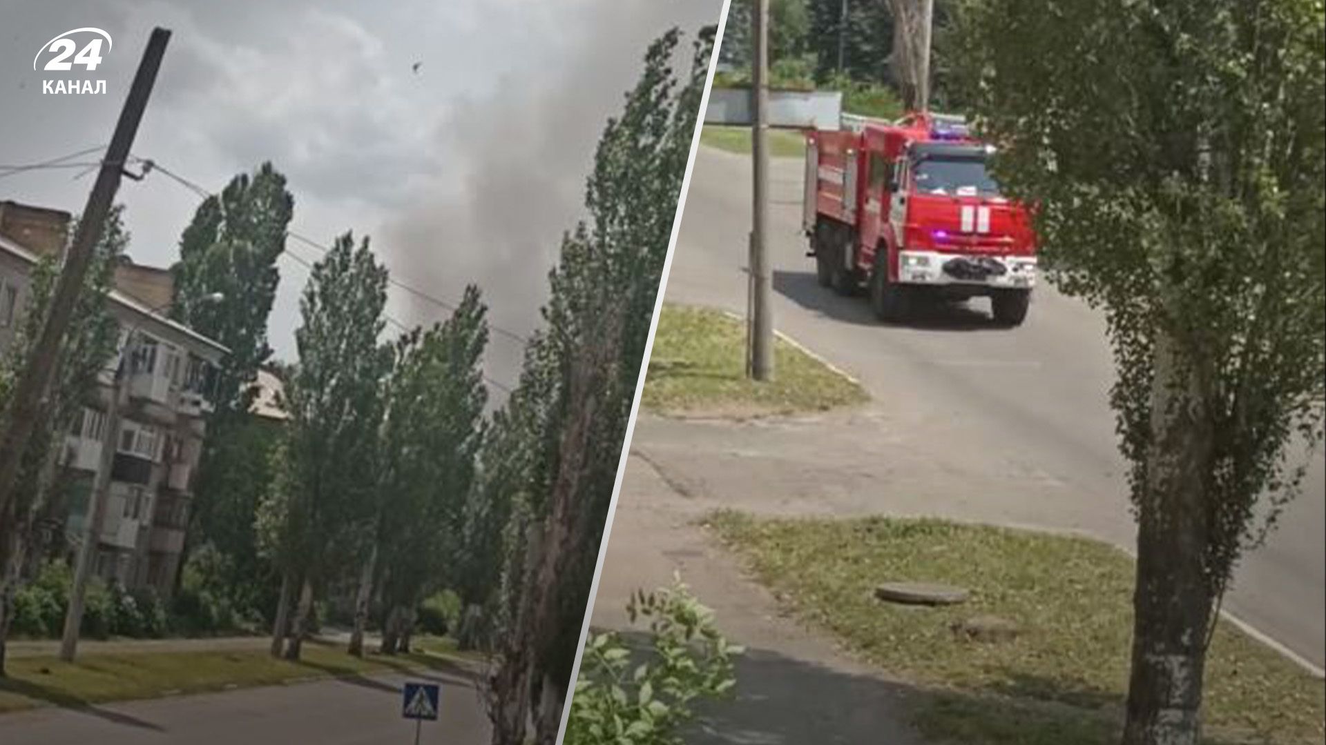На временно оккупированной части Донецкой области было громко