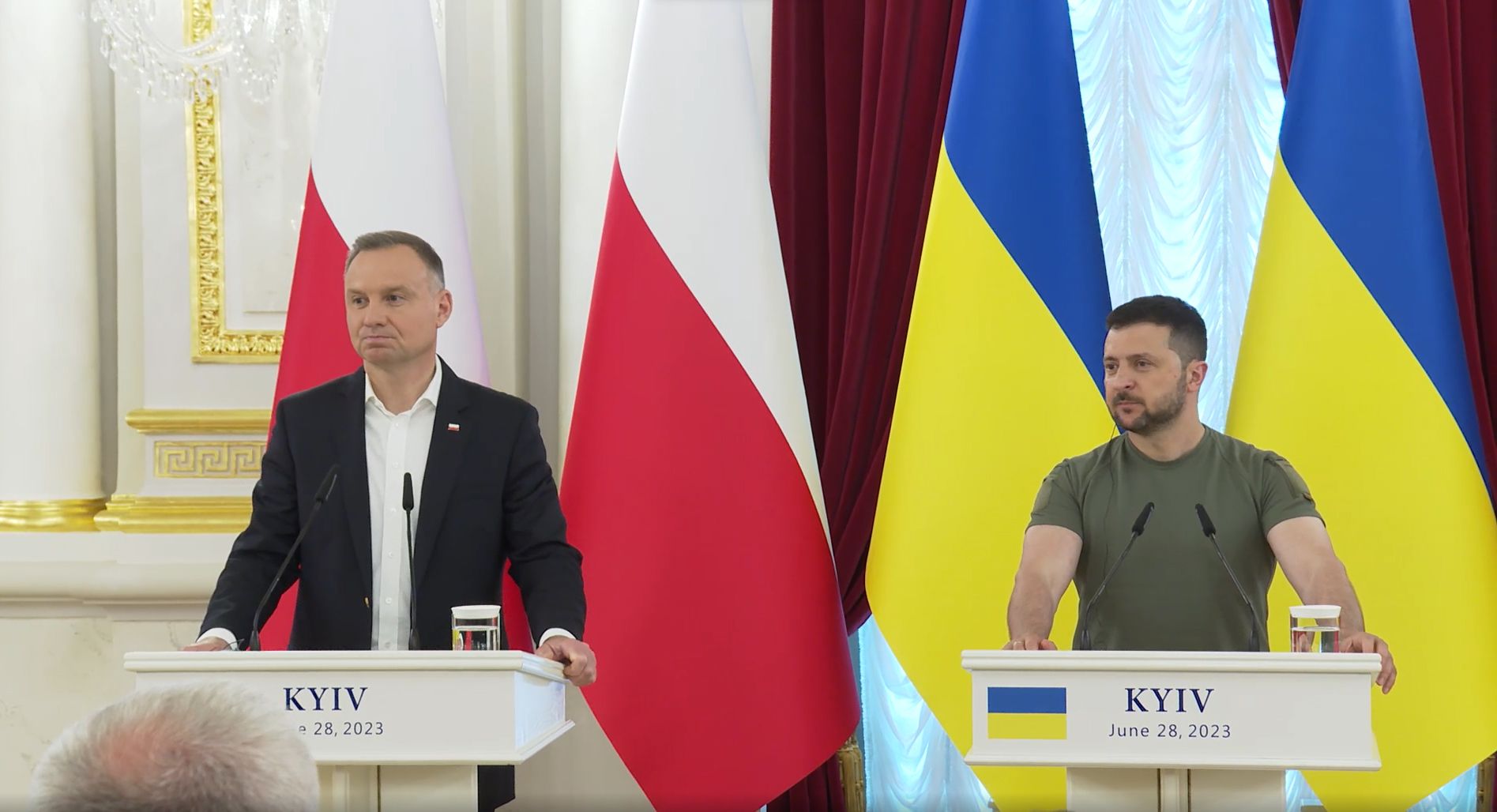 Зеленский и Дуда прокомментировали "переезд" вагнеровцев Зеленский и Дуда прокомментировали "переезд" вагнеровцев