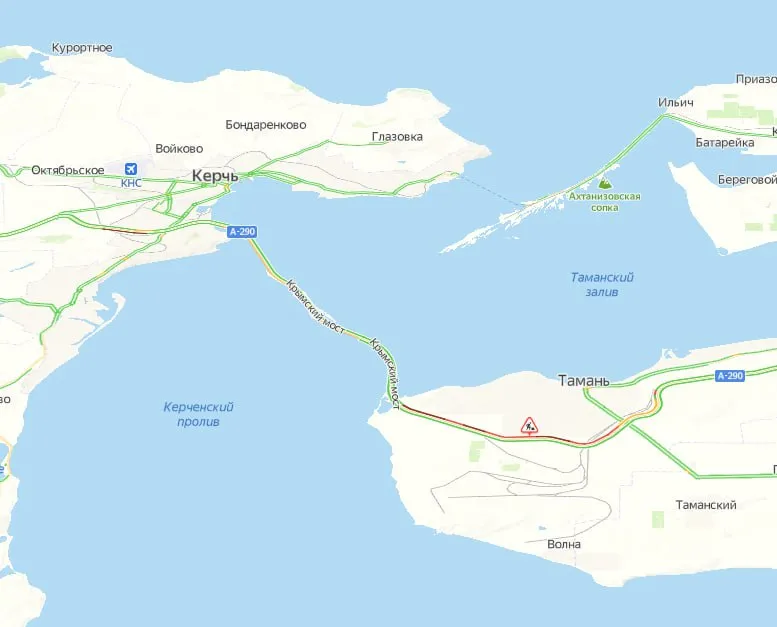 Довжелезний затор у Росії / Скриншот з телеграм-каналів Довжелезний затор у Росії / Скриншот з телеграм-каналів