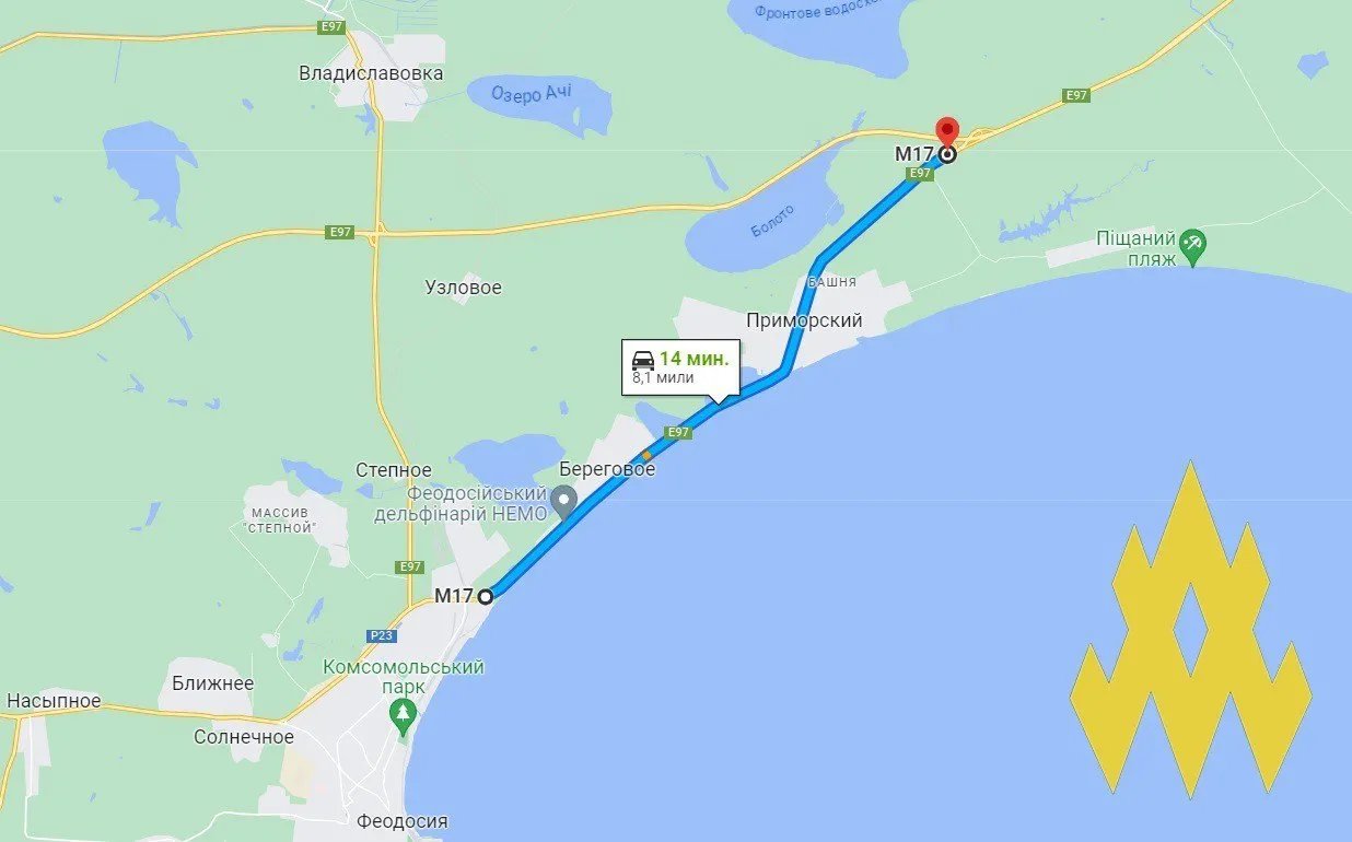 Движение техники россиян в Крыму Движение техники россиян в Крыму