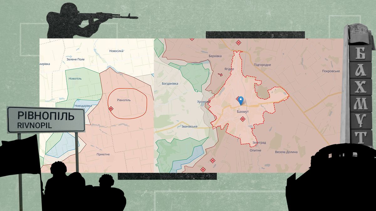Карта бойових дій - ЗСУ просунулися під Бахмутом і на Запоріжжі