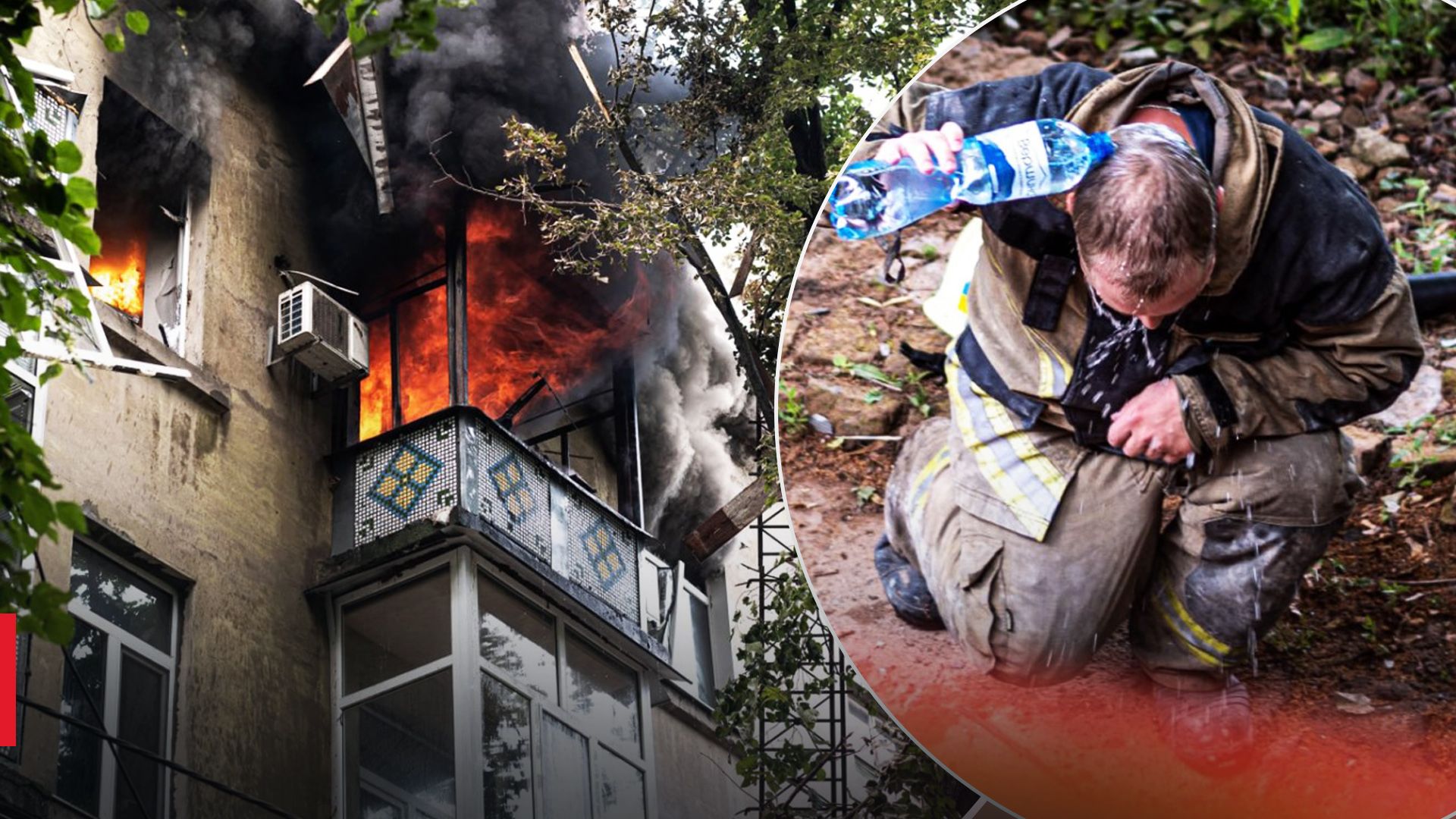 У Сумах триває ліквідація наслідків удару У Сумах триває ліквідація наслідків удару