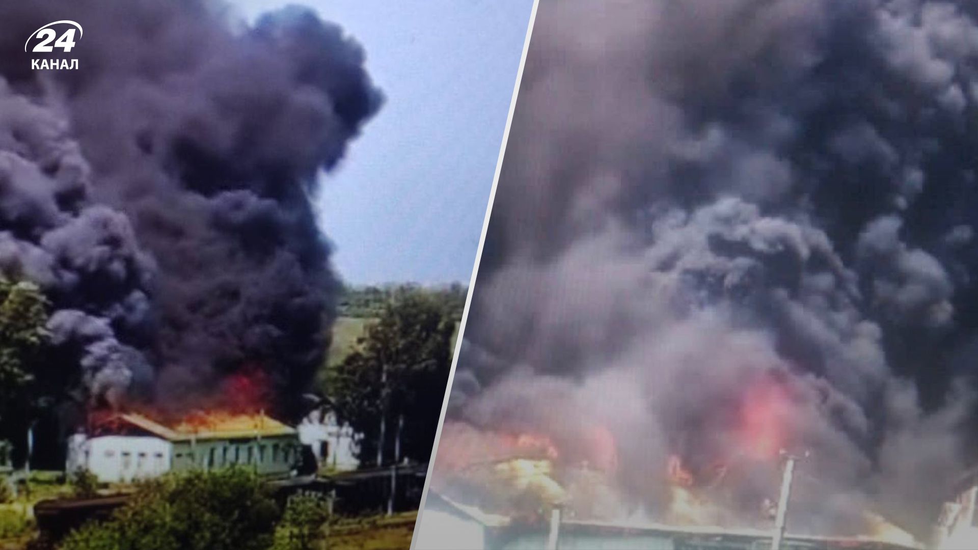 Оккупанты обстреляли железнодорожную станцию "Одноробовка" в Харьковской области: там полностью уничтожен вокзал - 24 Канал Оккупанты обстреляли железнодорожную станцию "Одноробовка" в Харьковской области: там полностью уничтожен вокзал - 24 Канал