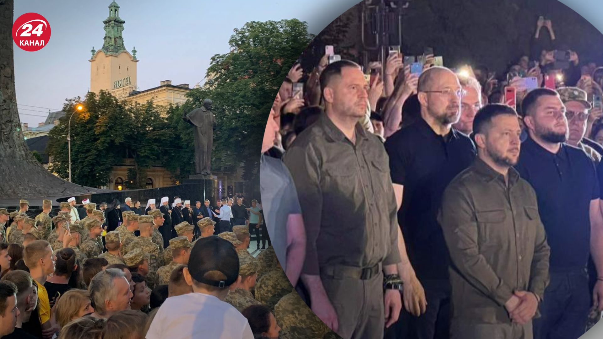 Зеленский во Львове – с ним прибыли командиры Азовстали Зеленский во Львове – с ним прибыли командиры Азовстали