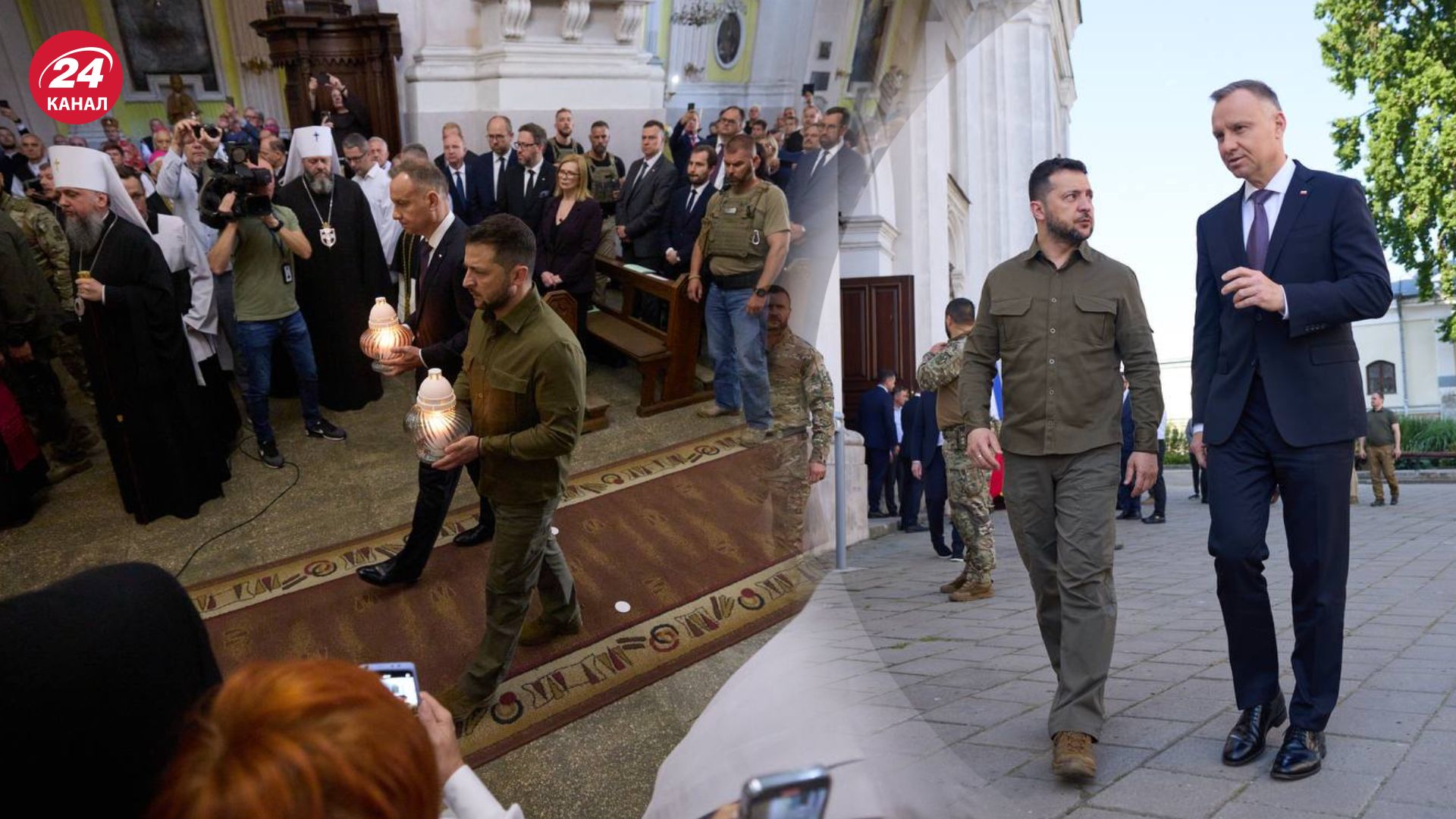 Володимир Зеленський і Анджей Дуда прибули до Луцька - 24 Канал Володимир Зеленський і Анджей Дуда прибули до Луцька - 24 Канал