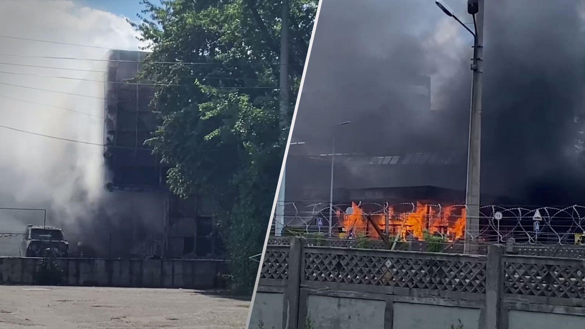 В Киеве произошел взрыв на АЗС - на АЗС в Киеве возник крупный пожар - 24 Канал