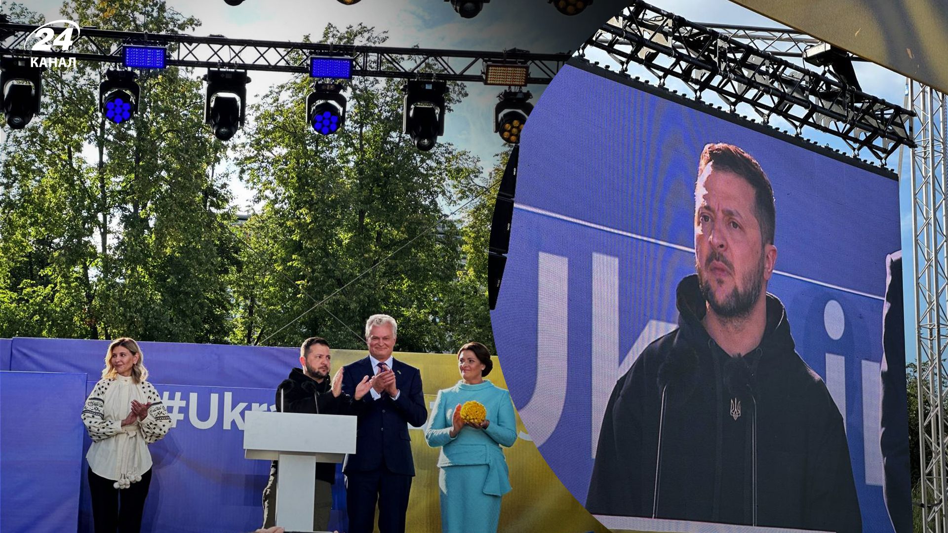 Зеленський виступив у Вільнюсі Зеленський виступив у Вільнюсі