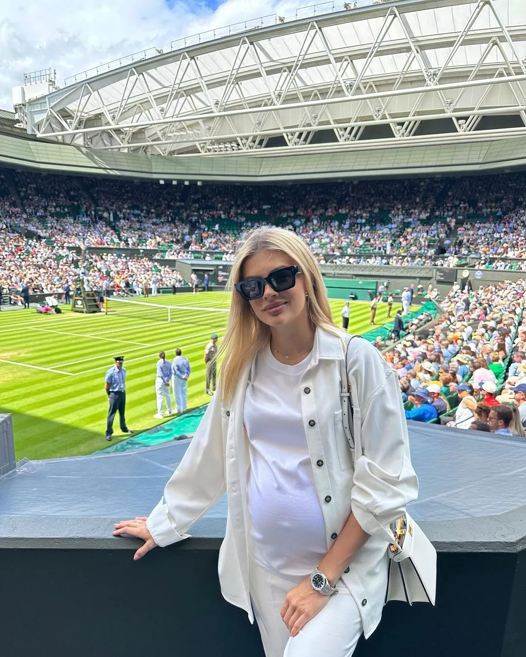 Влада Седан на матчі Світоліної на Вімблдоні Влада Седан на матчі Світоліної на Вімблдоні