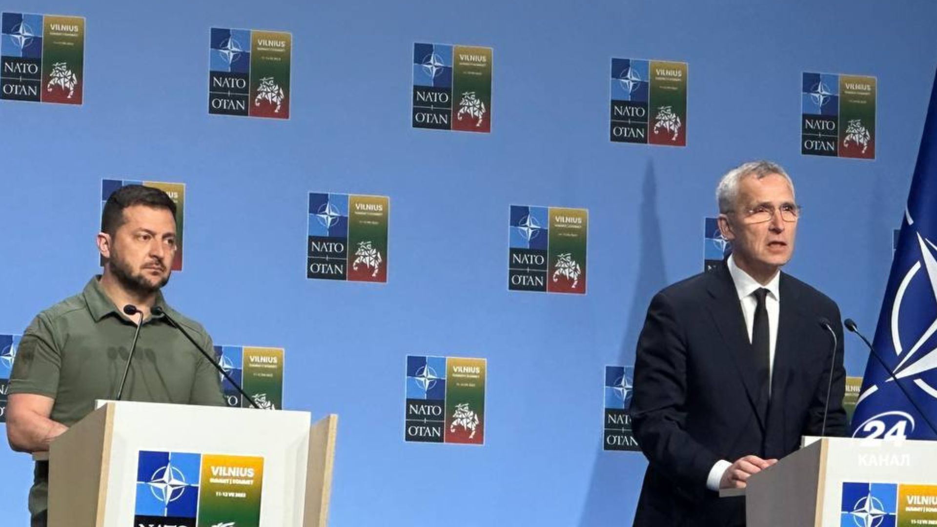 Зеленський і Столтенберг дали спільну пресконференцію 12 липня Зеленський і Столтенберг дали спільну пресконференцію 12 липня