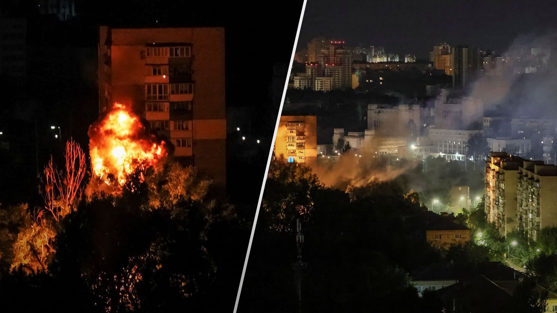 Київ вибухи сьогодні - Шахеди впали на будинок у Київ - Новини Київ - 24 Канал