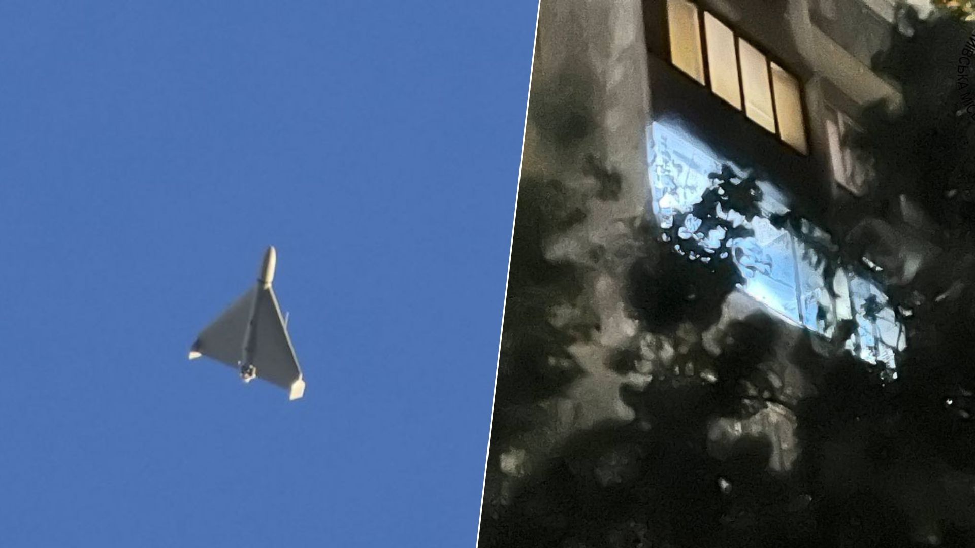 У Києві уламок дрона влучив у гараж та квартиру У Києві уламок дрона влучив у гараж та квартиру