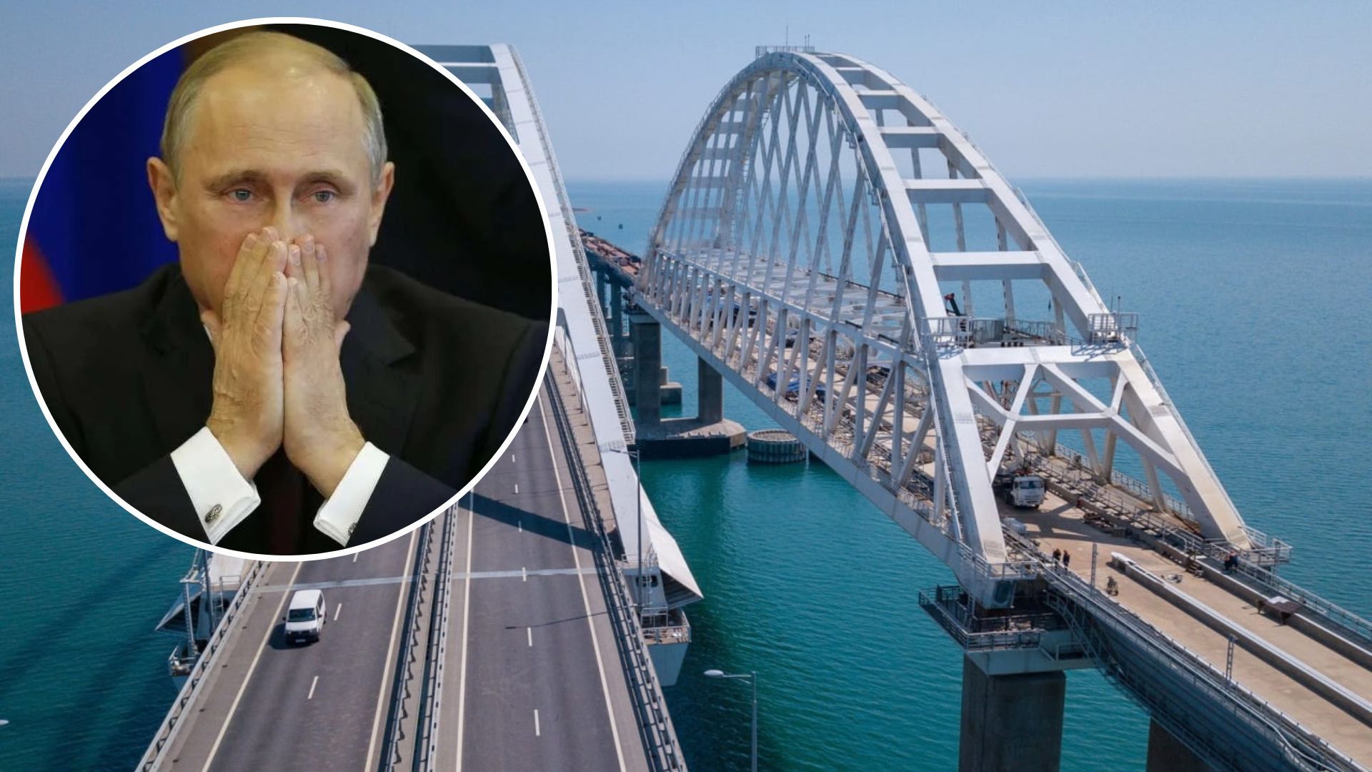 Через бавовну на Кримському мосту в окупантів паніка