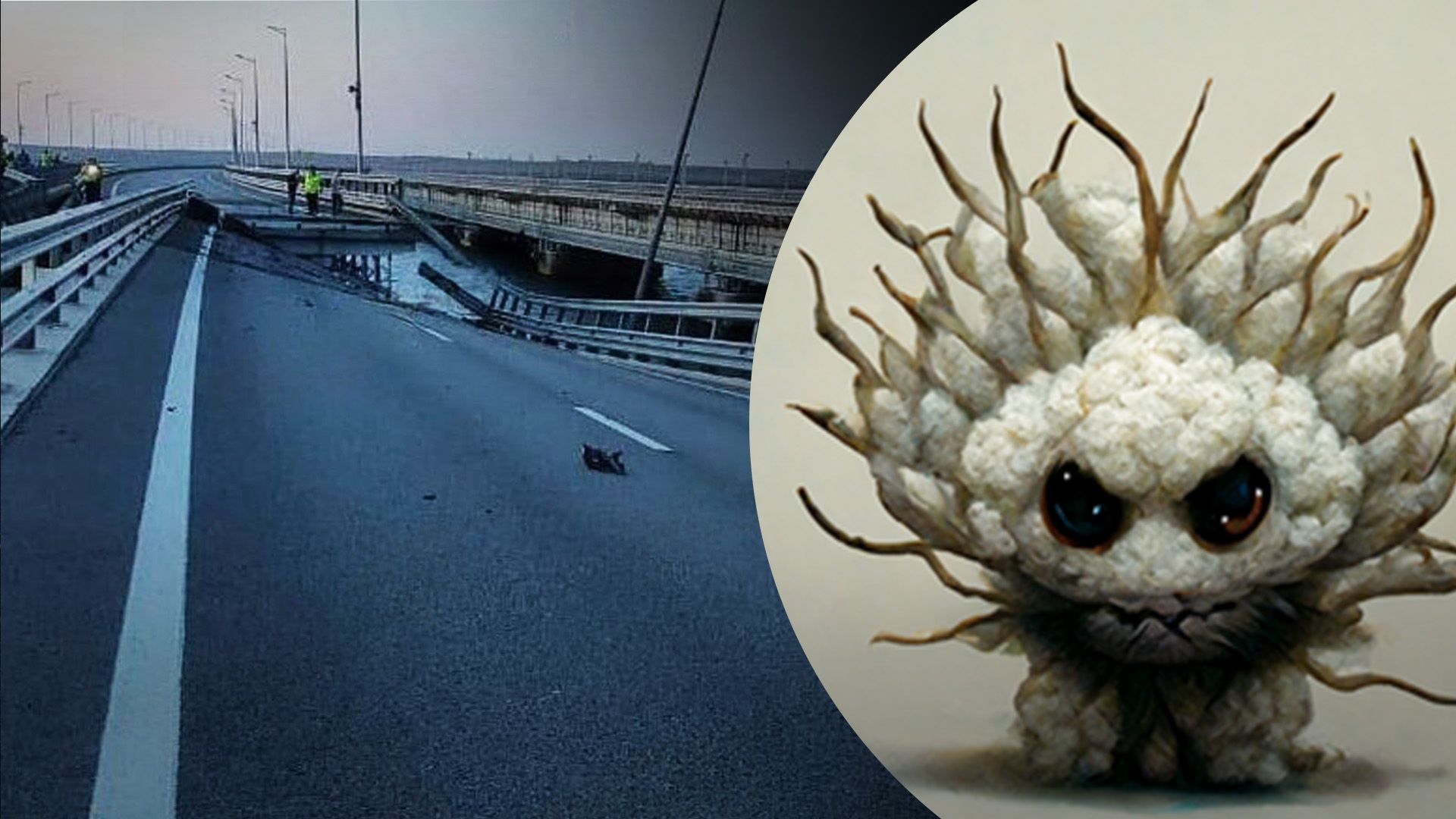 Свіженька "бавовна" на Кримському мосту Свіженька "бавовна" на Кримському мосту