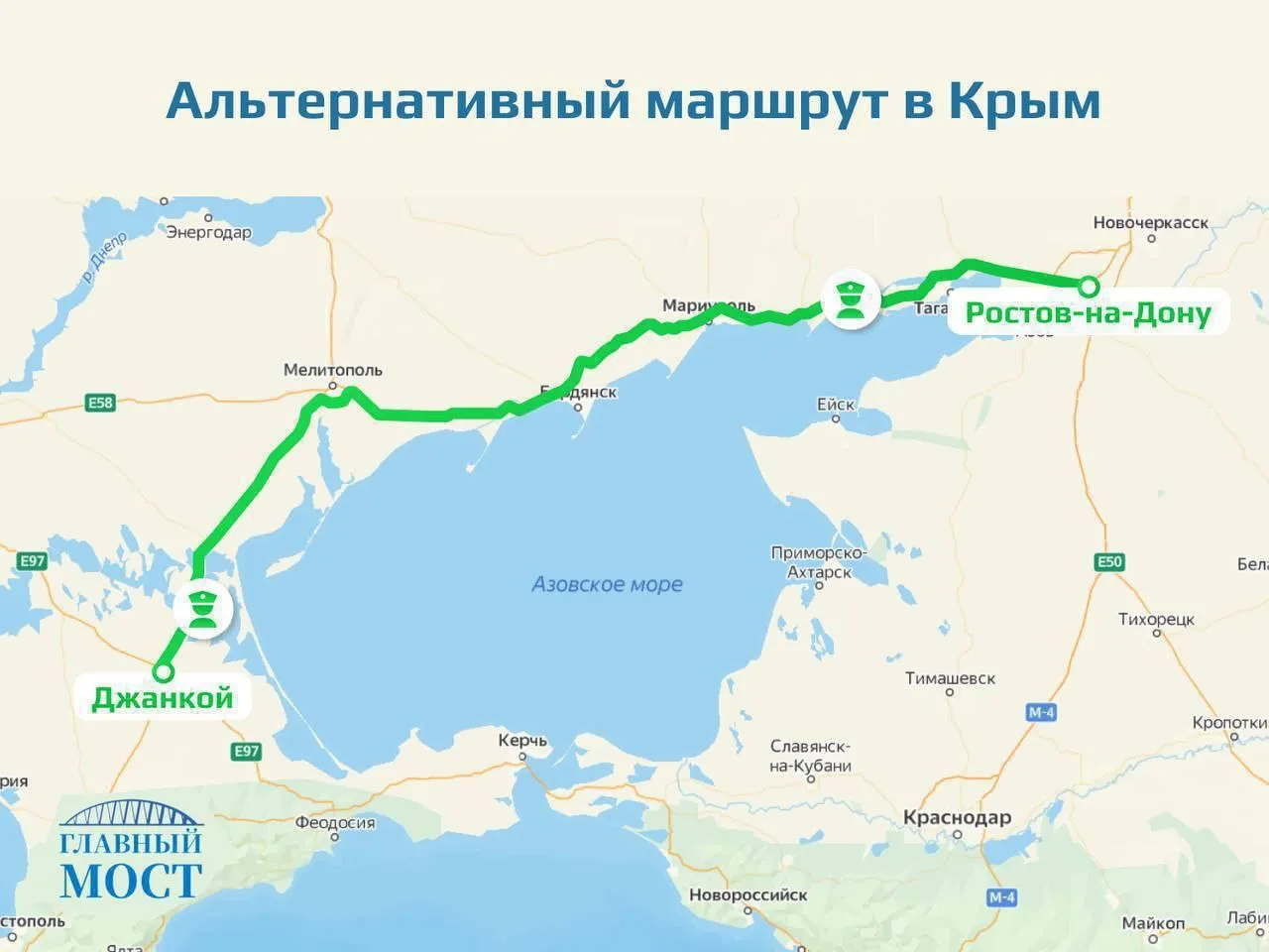 Яким маршрутом окупанти радять виїжджати з Криму