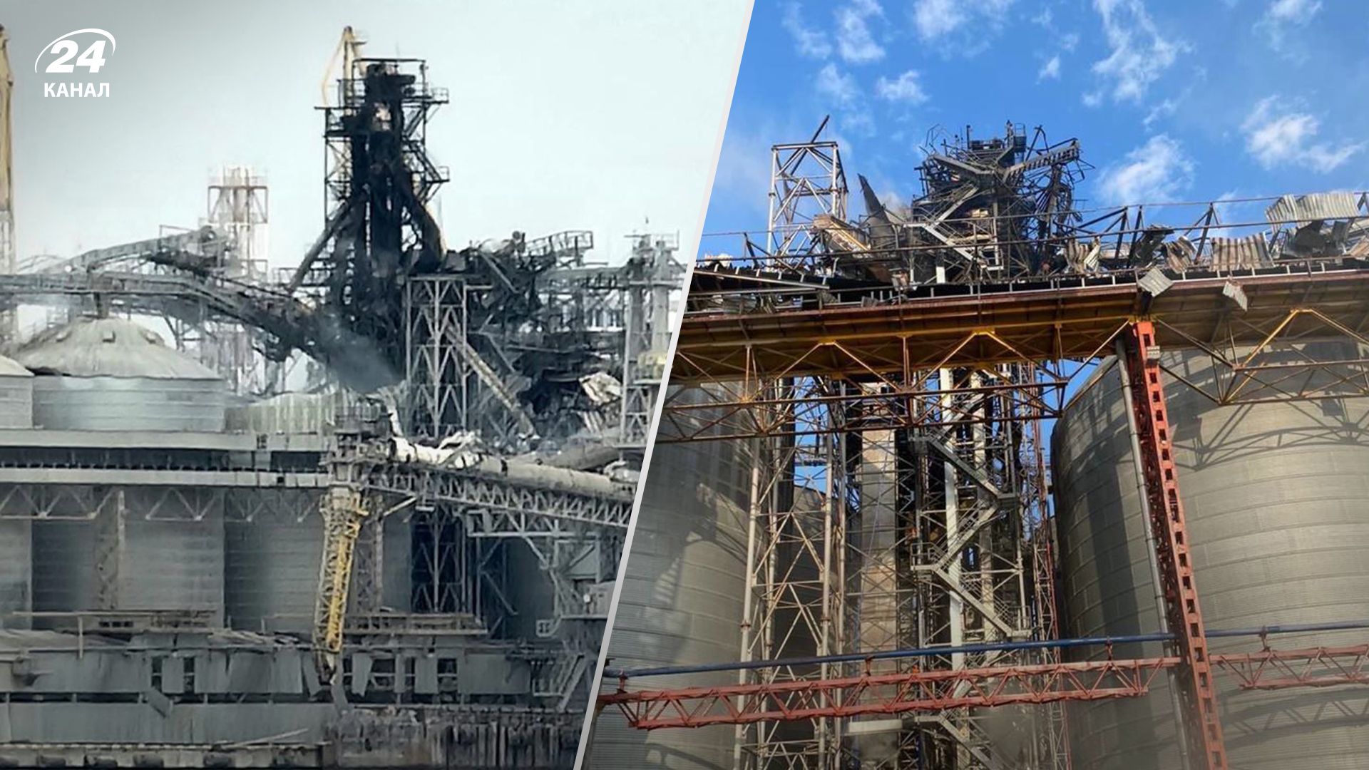 Наслідки влучання в порти Одеси Наслідки влучання в порти Одеси