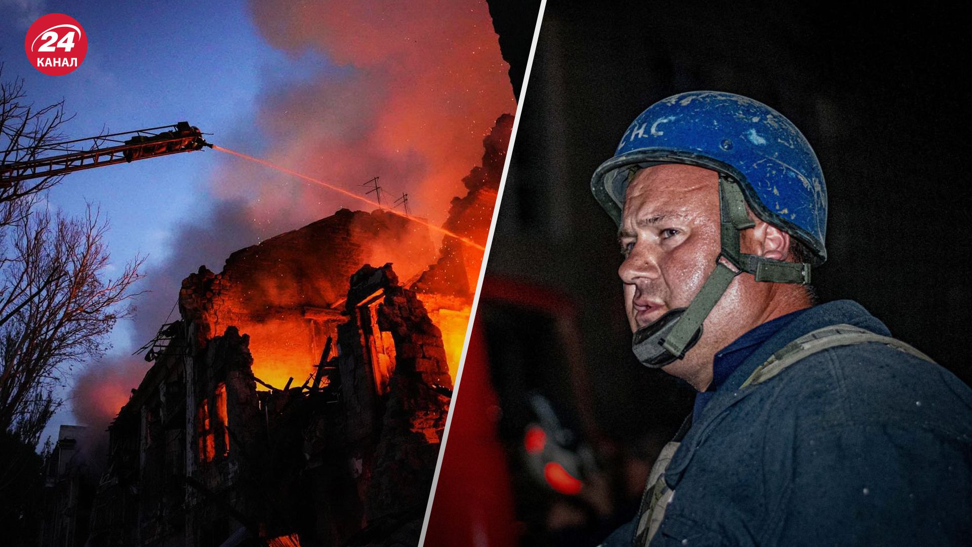 Раскаленные огнем многоэтажки и обессиленные спасатели: кадры последствий атаки на Николаев - 24 Канал