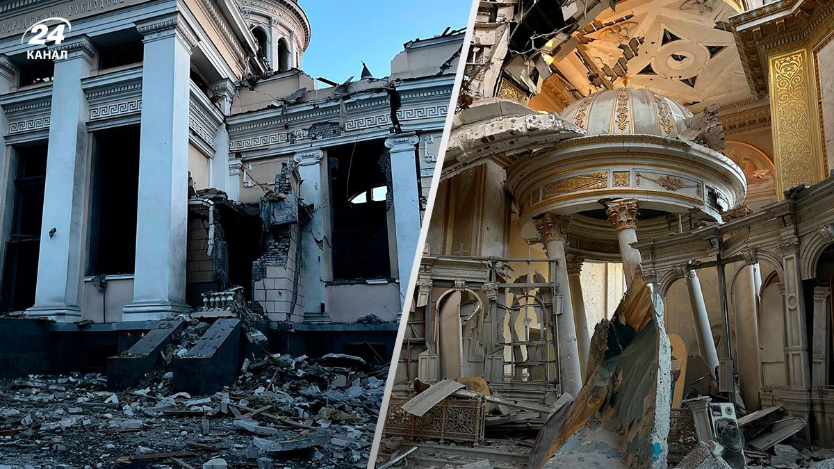 Прямое попадание ракеты в алтарь, - одесская епархия УПЦ МП признала, что собор разрушили россияне - 24 Канал Прямое попадание ракеты в алтарь, - одесская епархия УПЦ МП признала, что собор разрушили россияне - 24 Канал