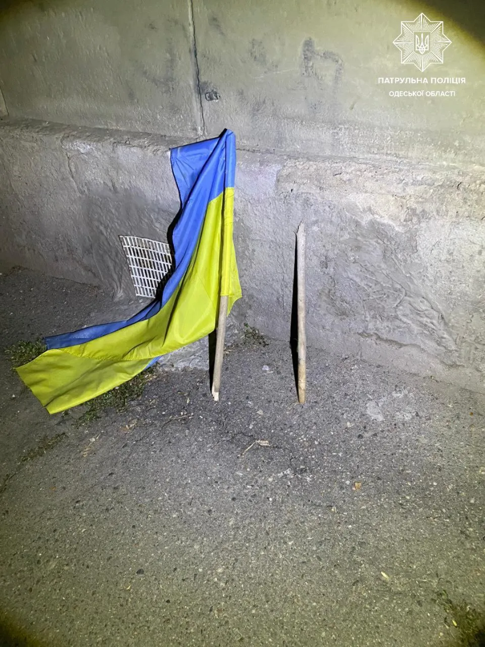 Нарушитель сорвал флаг Украины