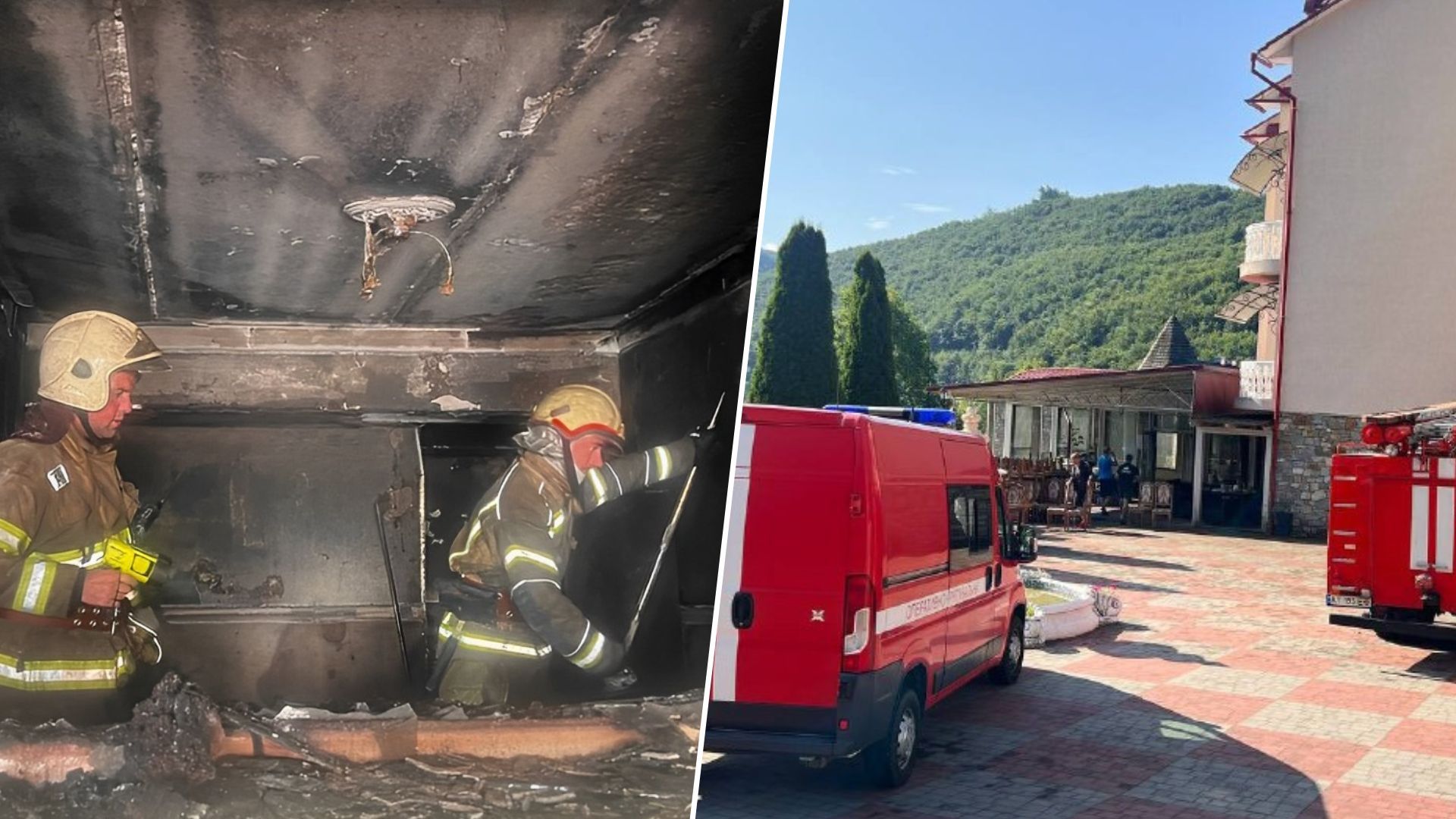 На Івано-Франківщині загорівся туристичний комплекс На Івано-Франківщині загорівся туристичний комплекс