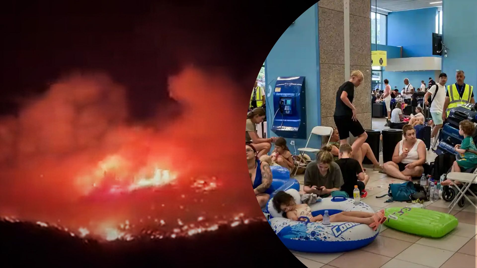 У Греції через лісові пожежі оголосили про наймасштабнішу в історії евакуацію людей У Греції через лісові пожежі оголосили про наймасштабнішу в історії евакуацію людей