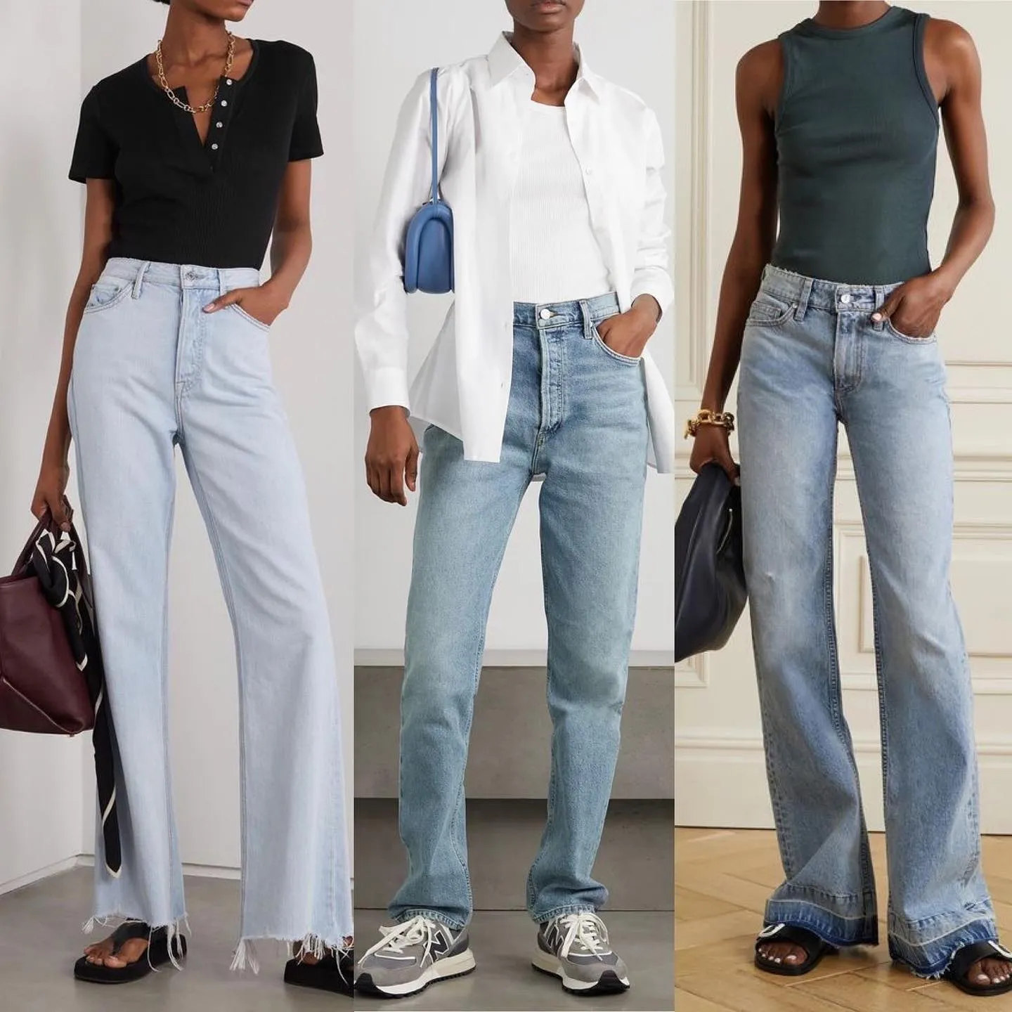 Модные образы с джинсами