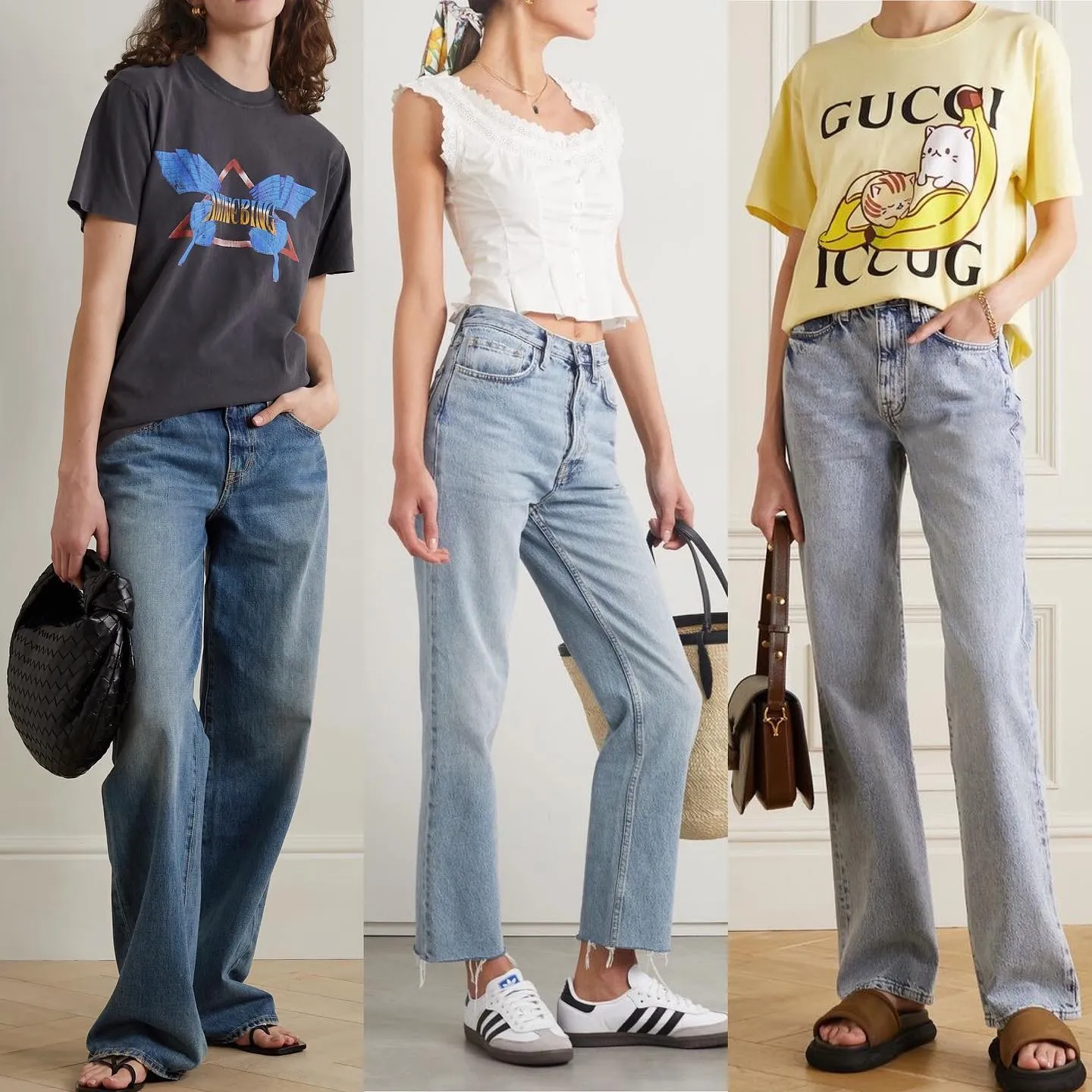 Модні образи з джинсами