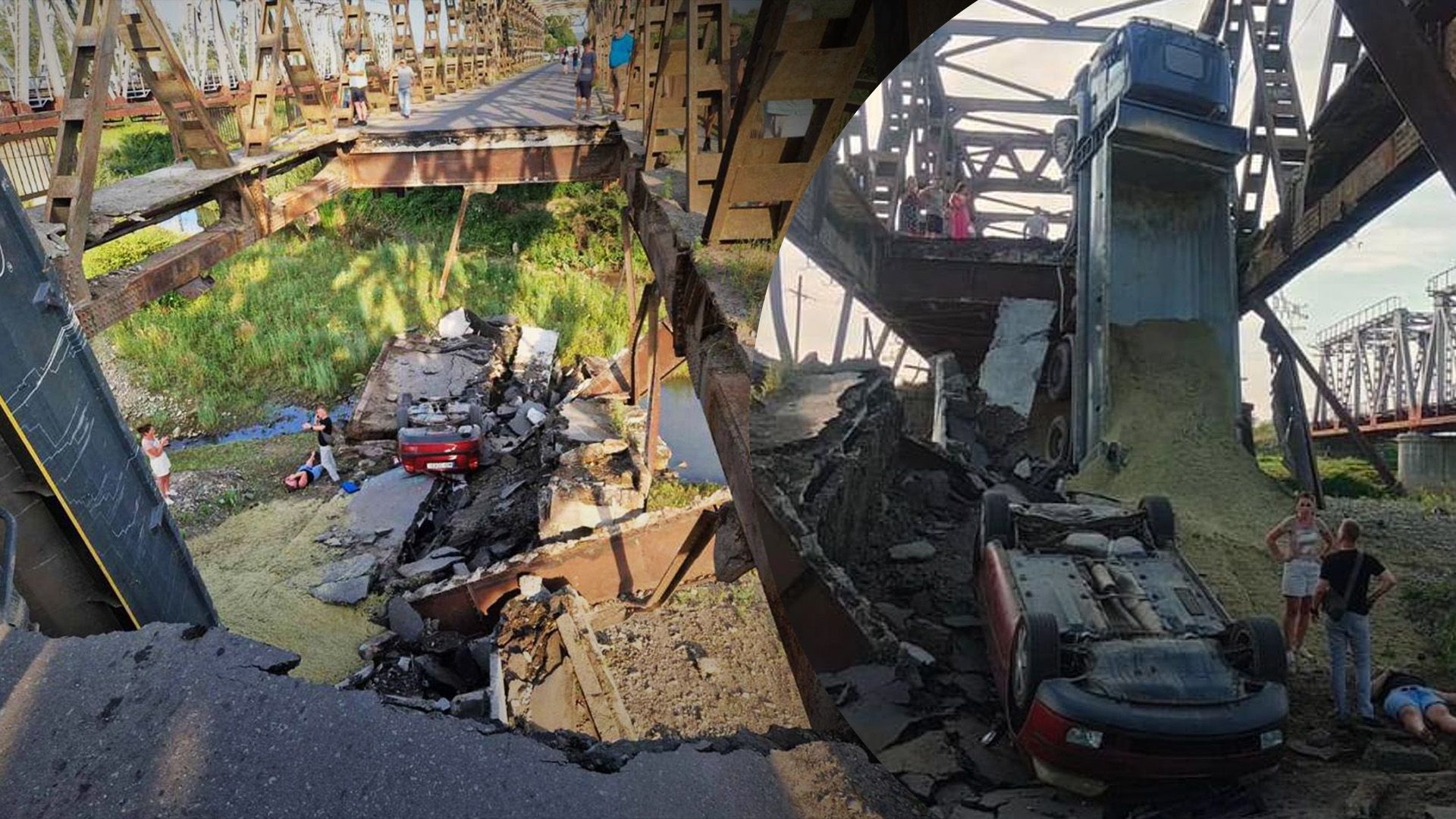 На Закарпатті обвалився міст На Закарпатті обвалився міст