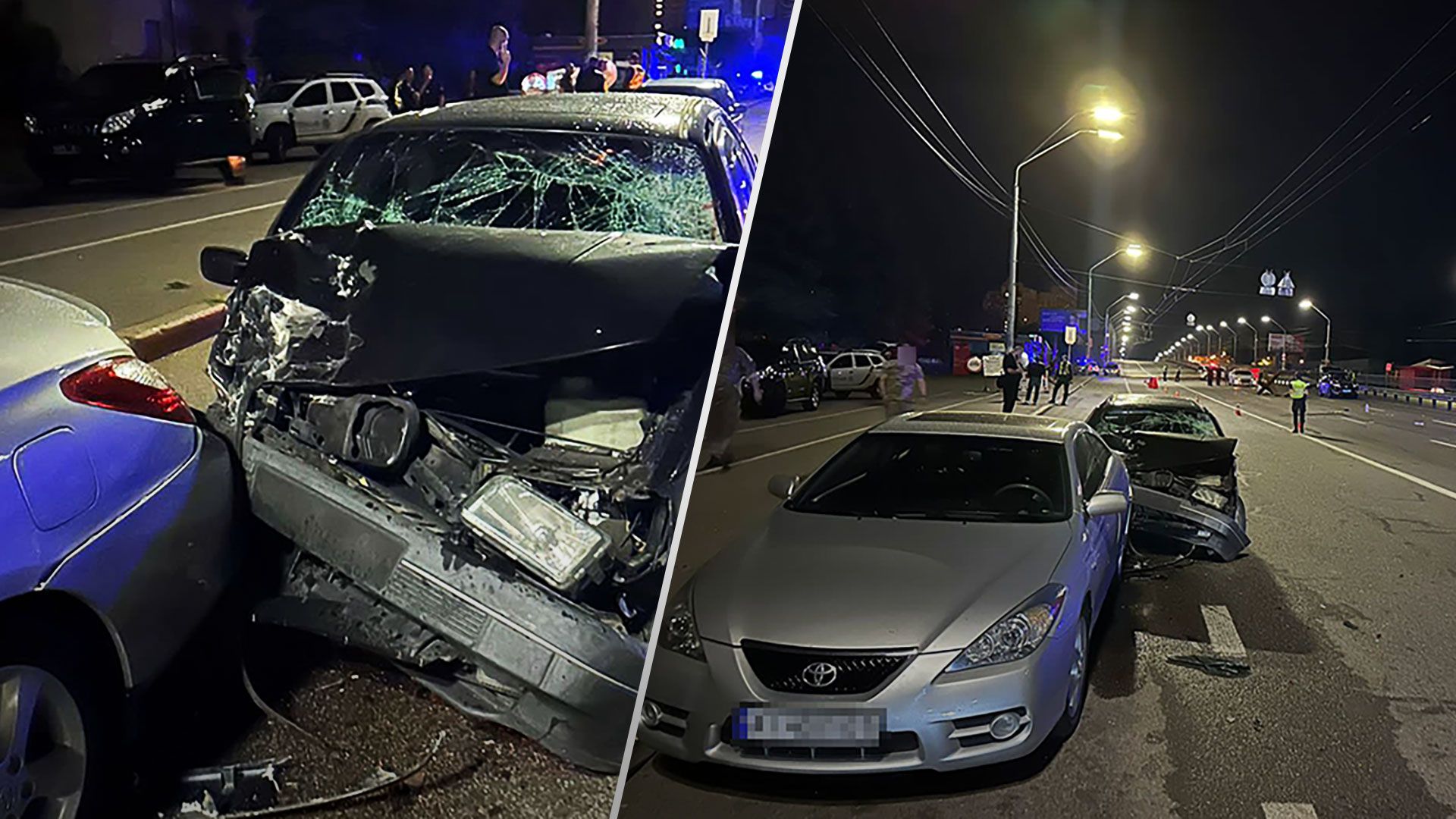 В Киеве на блокпосте сбили нацгвардейцев - в полиции показали видео аварии на блокпосте - 24 Канал