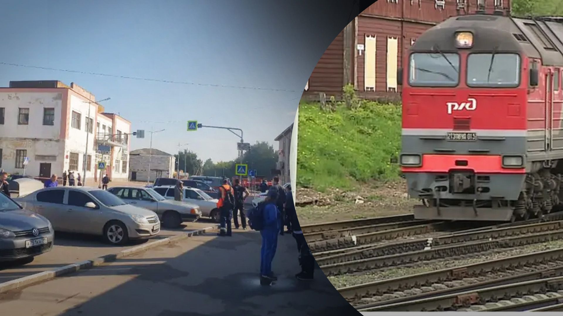 В Росії на залізниці спалахнула пожежа В Росії на залізниці спалахнула пожежа